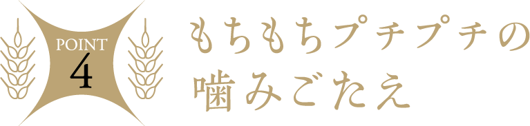 もちもちプチプチのかみ応え